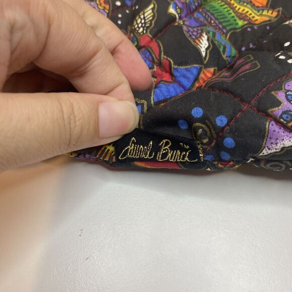 laurel burch quilted wristlet flying cats - Picture 8 of 13